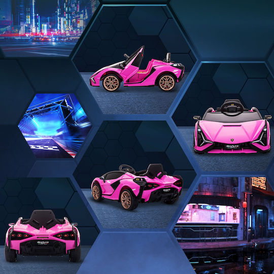 Lamborghini Μονοθέσιο με Τηλεκοντρόλ Licensed 12 Volt Ροζ