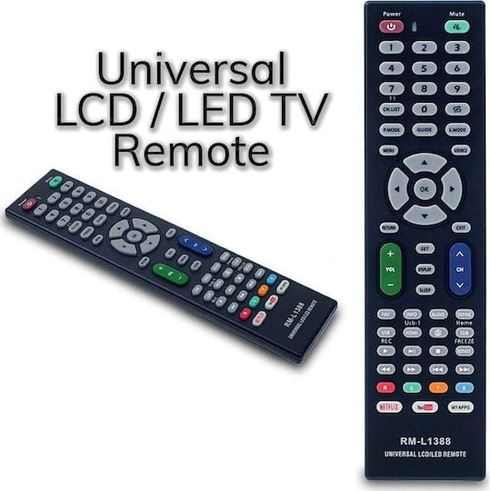 Huayu Universal Τηλεχειριστήριο RM-L1316 για Τηλεοράσεις
