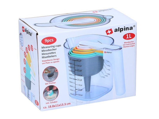 Alpina Appliances Пластмасов Дозатор за Кухня 1000мл 9бр