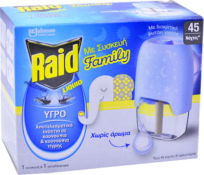 Raid Raid Liquid Υγρό Σετ Με Συσκευή Family 45 Νύχτες