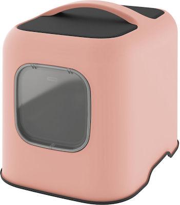 Rotho My Pet Cat Toilet Closed in Pink Color