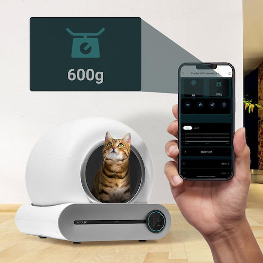 Cecotec Pumba 8000 Cleankitty Smart Τουαλέτα Γάτας Κλειστή
