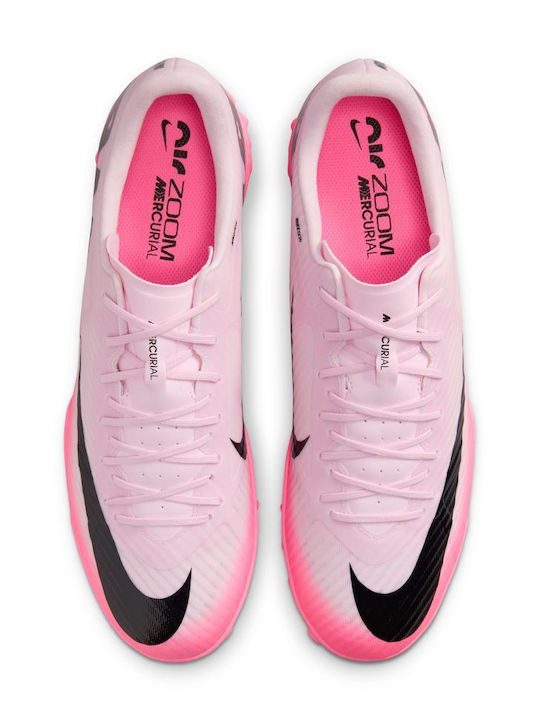 Nike Mercurial Vapor 15 Academy Футболни Обувки с Гумена Подметка Бяло / Ярко Малиново / Черно