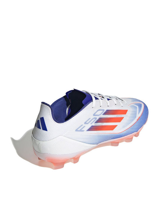 adidas F50 Pro Football Shoes with Cleats Cloud White / Solar Red / Lucid Blue