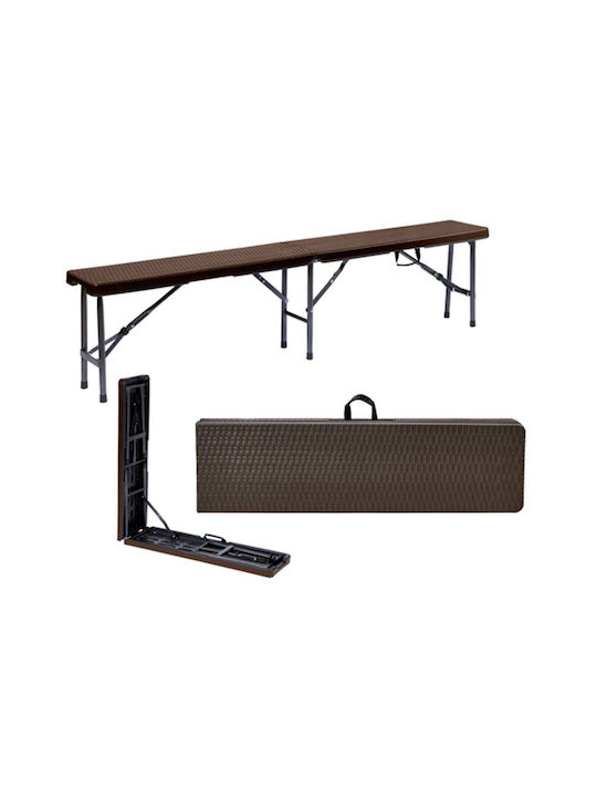 Παγκάκι Εξωτερικού Χώρου Rattan 180x25x43cm Παγκάκι Εξωτερικού Χώρου Rattan 180x25x43cm