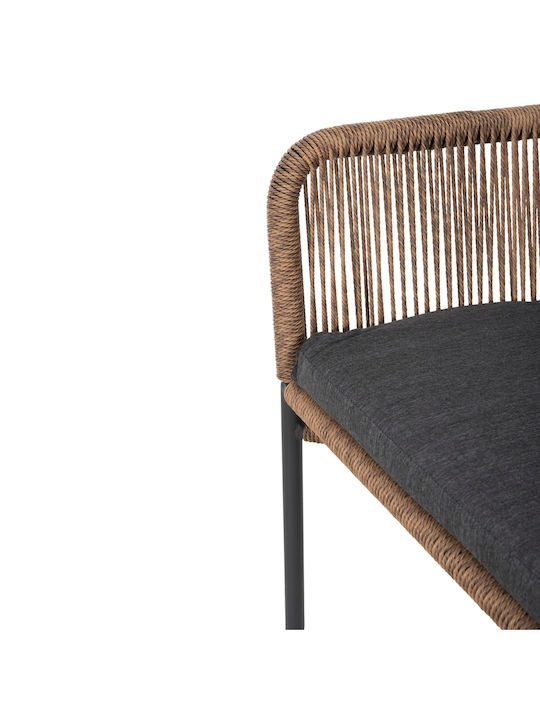 Baffin Zweisitziges Sofa Außenbereich Rattan mit Kissen 129x70x77cm