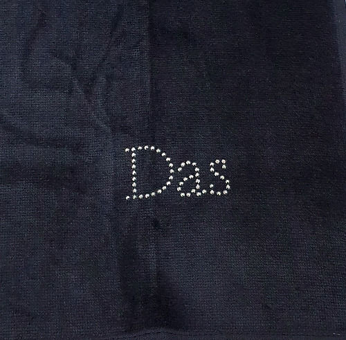 Das Home Beach Towel Black 150x75cm.
