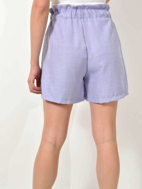 Potre Women's Linen Shorts Lila
