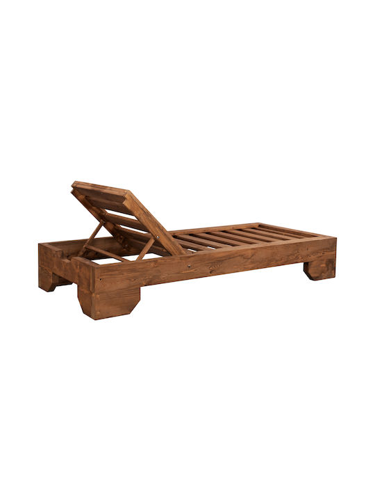 Șezlong Lemn Carpi 204x77.5x29cm