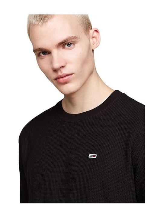 Tommy Hilfiger Bluza Bărbătească cu Mânecă Lungă BLACK