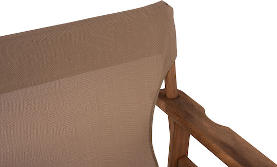 Director's Chair Wooden Limnos Walnut / Mocha 1pcs 57x54x88.5cm.