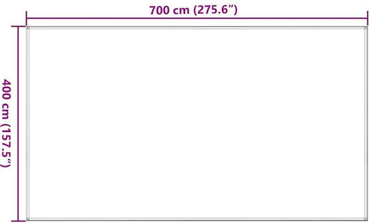 Covor pentru cort deschis, verde, 400 x 700 cm, HDPE