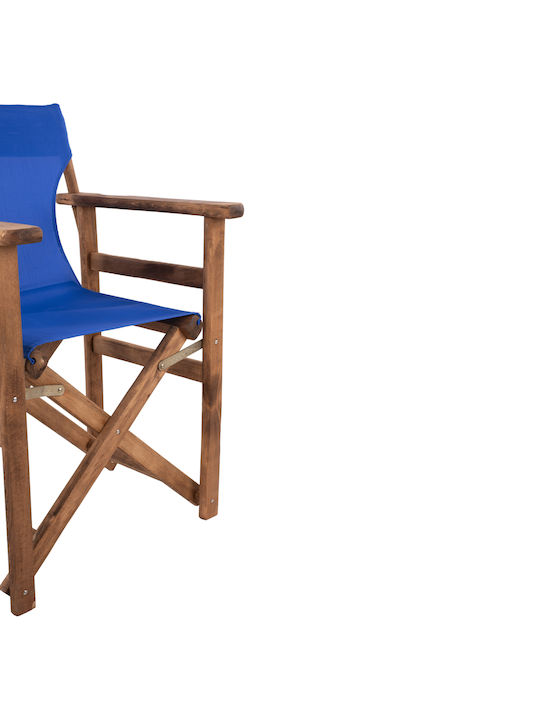 Director's Chair Wooden Limnos Blue 57x54x88.5cm