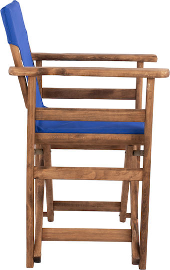 Director's Chair Wooden Limnos Blue 57x54x88.5cm