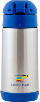 Sj121262a Stephen Joseph Stainless Steel Thermos Water Bottle with Double Wall Shipping Medium 350ml