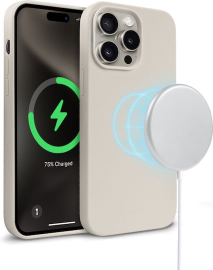 Crong Color Back Cover Σιλικόνης Γκρι (iPhone 15 Pro Max)