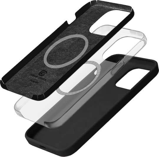 Crong Color Back Cover Σιλικόνης Μαύρο (iPhone 15 Pro)