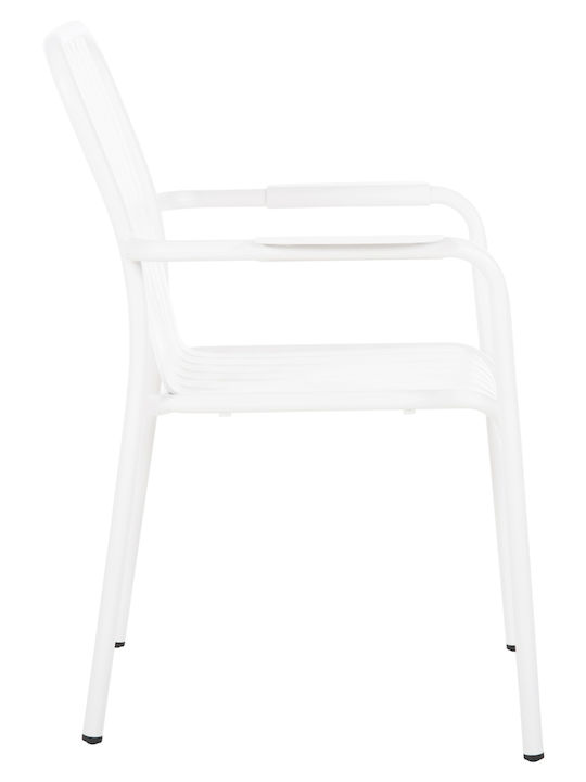 Scaun De Exterior Din Aluminiu Rachel Alb 63x58x85 Cm