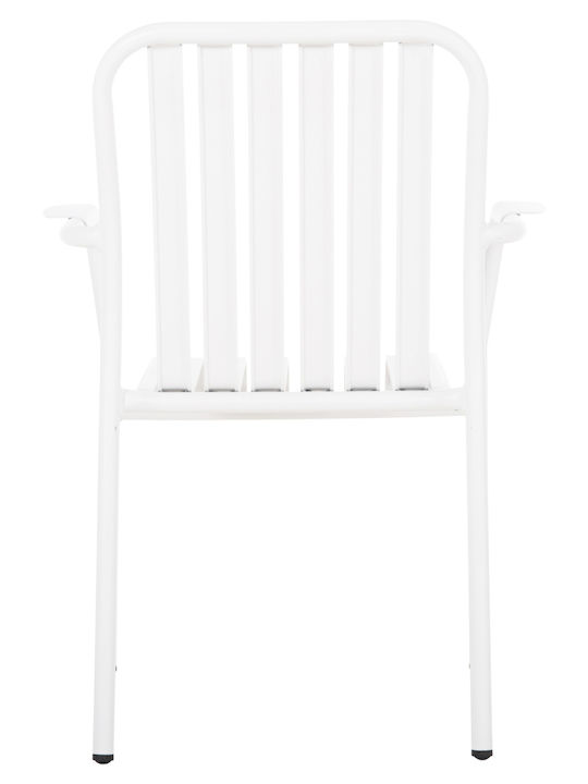 Scaun De Exterior Din Aluminiu Rachel Alb 63x58x85 Cm