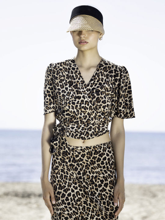 Desiree Γυναικεία Μπλούζα Animal Print Πολύχρωμη