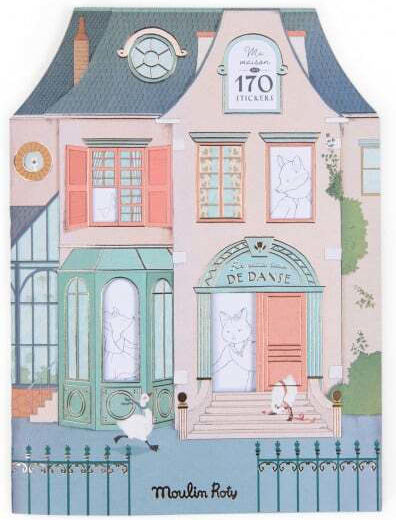 Malbuch Aufkleber Kleine Tanzschule Moulin Roty