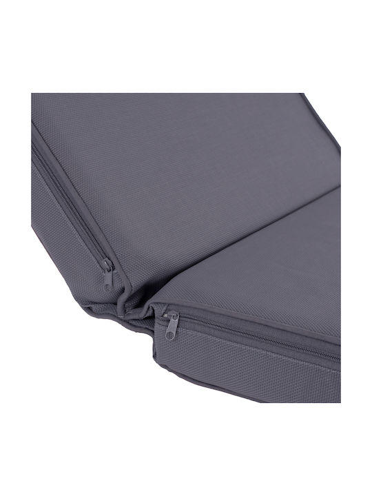 HomeMarkt Sunbed Cushion with Backrest Sifnos Grey 78x78cm