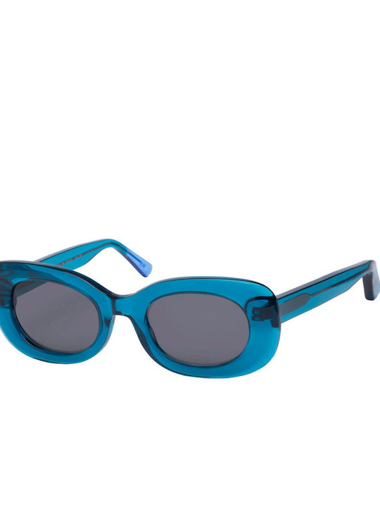 Urban Owl Women's Sunglasses with Blue Plastic Frame and Gray Lens MAYFAIR-C2