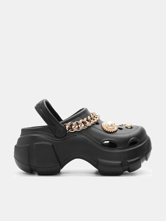 Luigi Damen Clogs Schwarz