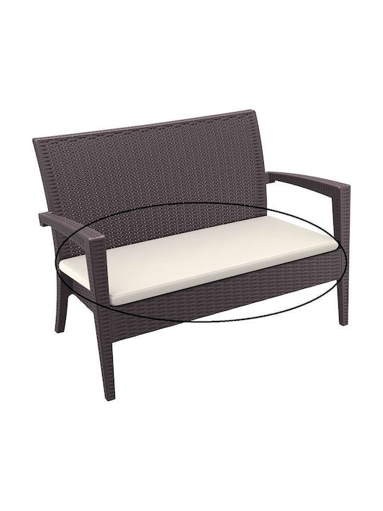 Siesta Exclusive Gartenstuhlkissen Miami Ecru 3 Stück 117x54cm