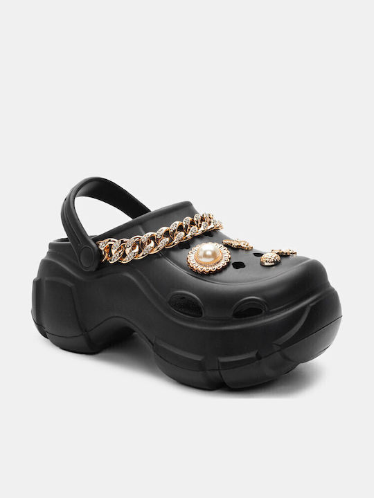 Luigi Damen Clogs Schwarz