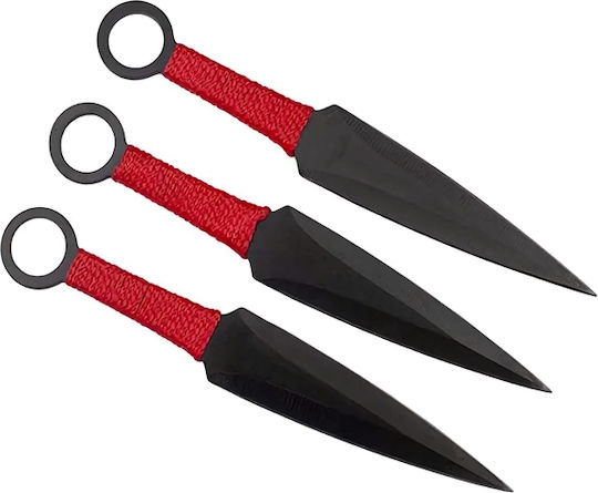 Set Three Throwing Knives Ideallstore Stainless Steel Includes Sheath