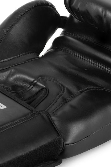 Tapout Γάντια Πυγμαχίας από Συνθετικό Δέρμα για Αγώνα Μαύρα