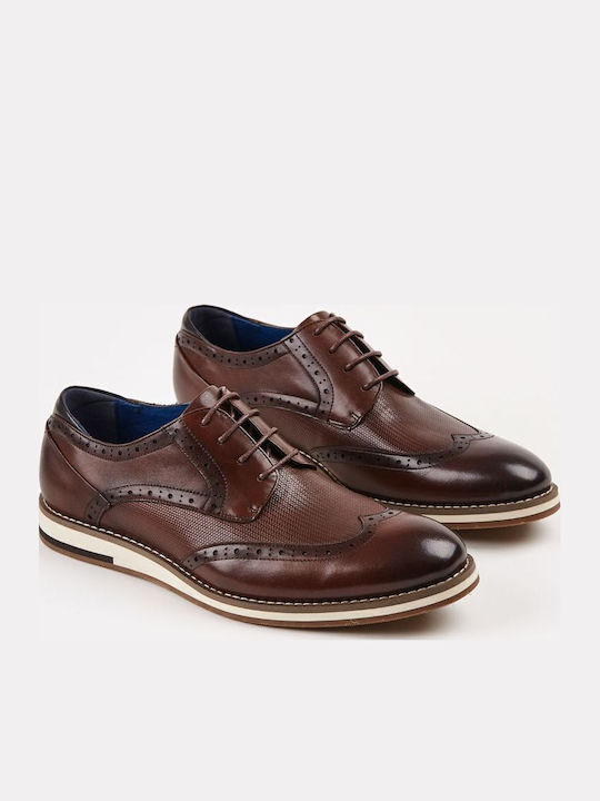 Leder Herren Oxfords Braun