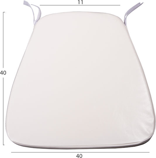 HomeMarkt Garden Chair Cushion Tiffanys Horseshoe White 40x40cm