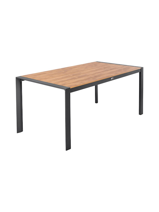 Masa pentru spații exterioare Aluminiu Goya Cărbune de lemn 160x80x75buc