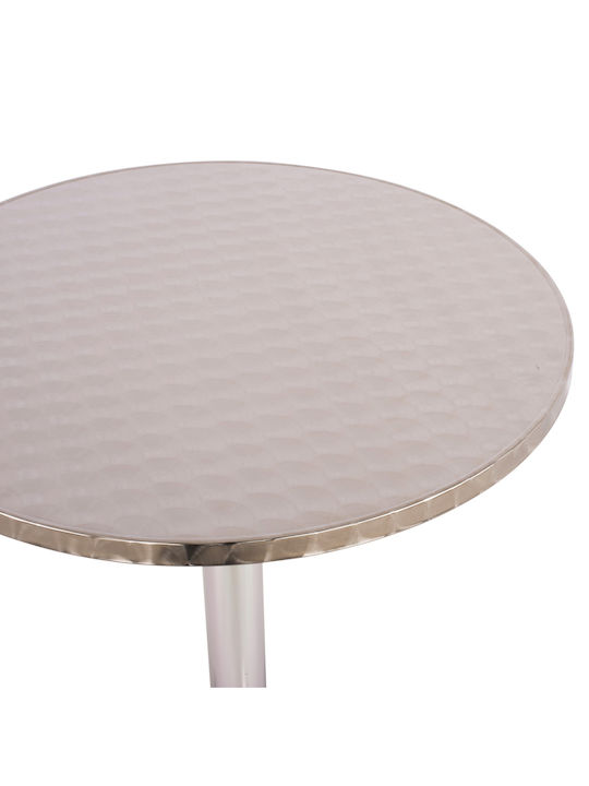 Frodo Sitting Room Outdoor Free Standing Aluminum Table Gray 60x60x70cm