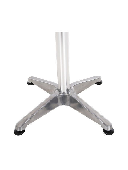 Frodo Sitting Room Outdoor Free Standing Aluminum Table Gray 60x60x70cm