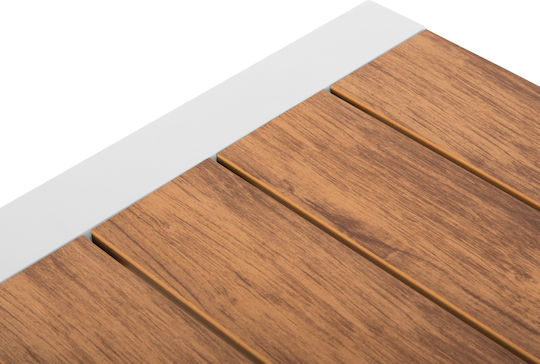 Masa pentru spații exterioare Aluminiu Goya Alb 160x80x75buc