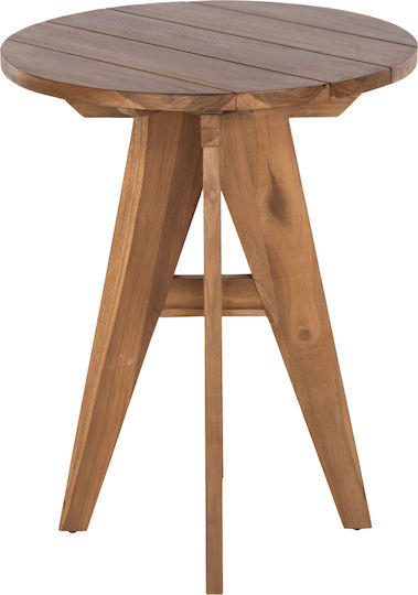 Garden & Terrace Table for Small Outdoor Spaces from Teak Natural 60x60x75cm