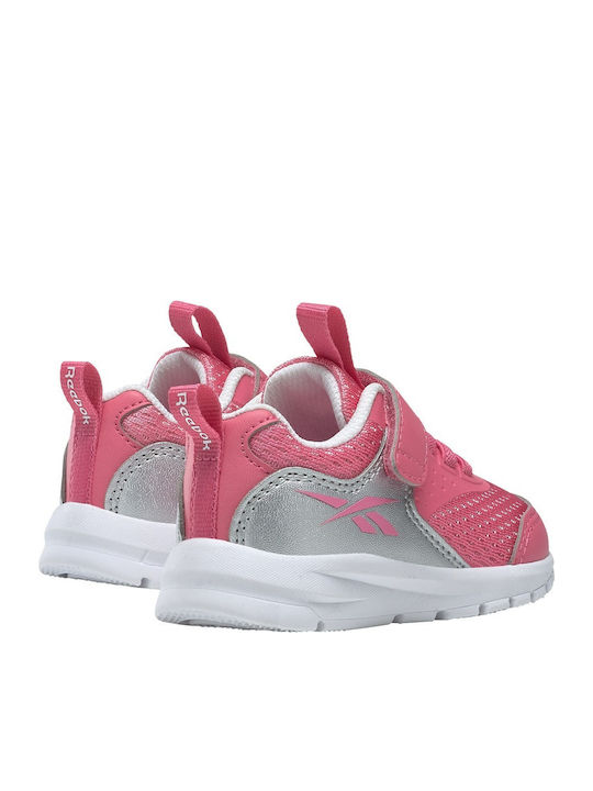 Rush Runner Rush Runner Kids Sports Shoes Running with Hoop & Loop Closure Astro Pink / Silver Metallic / Cloud White