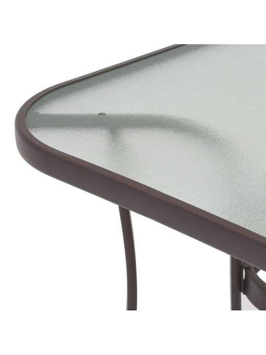 Tisch Stabil Steel Braun 120x70x70cm