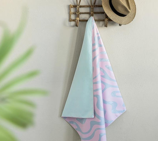 Πετσέτα Θαλάσσης Azzure Ciel-pink Nima Θαλάσσης 90x160cm Microfiber