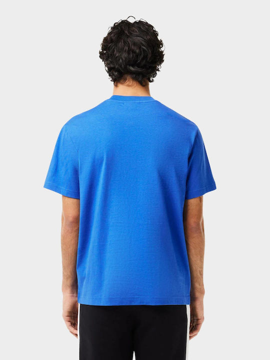 Lacoste Ανδρικό T-shirt Κοντομάνικο Μπλε