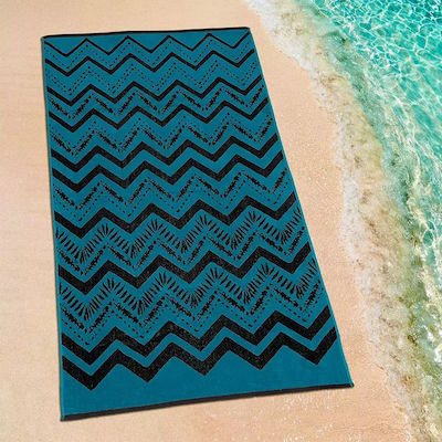 Lino Home Beach Towel Cotton Black 160x86cm.