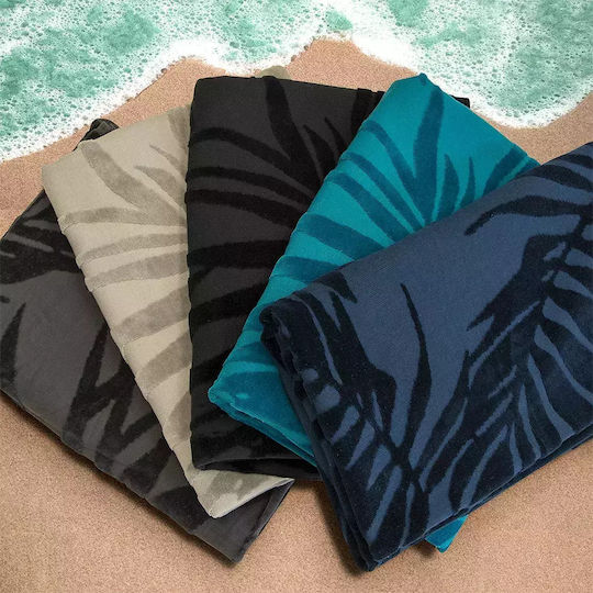 Lino Home Beach Towel Cotton Blue 160x86cm.