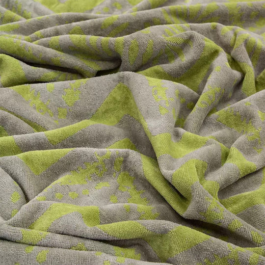 Lino Home Beach Towel Cotton Green 160x86cm.