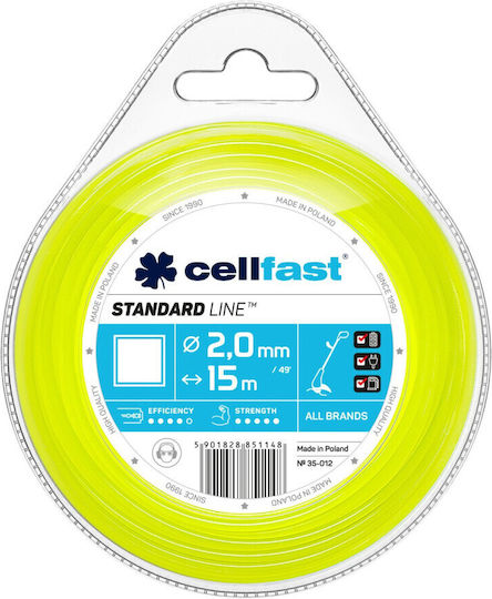 Cellfast Mähfaden Länge 15m und Dicke 2mm