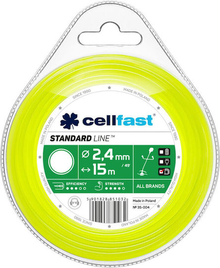 Cellfast Μεσινέζα Στρογγυλή Μήκους 15m και Πάχους 2.4mm