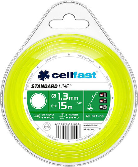 Cellfast Μεσινέζα Στρογγυλή Μήκους 15m και Πάχους 1.3mm