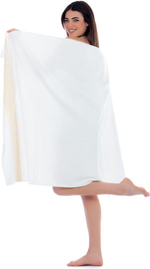 Beach Towel Cotton White 170x100cm.